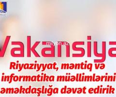 Vakansiya müəllim