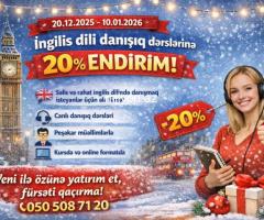 Endirimli ingilis dili dərsləri