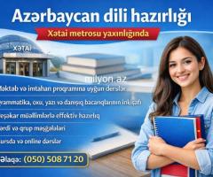 Azərbaycan dili hazırlığı