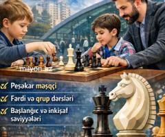 Xətai metrosu yaxınlığında şahmat hazırlığı