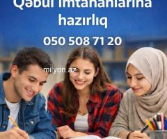 Qəbul imtahanlarına hazırlıq