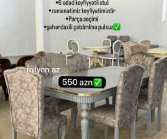 Masa və oturacaqlar