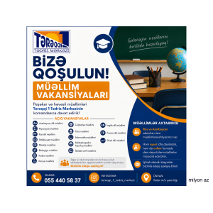 Müəllimləri əməkdaşlığa dəvət edirik