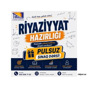 Xətai metrosu yaxınlığında riyaziyyat hazırlığı