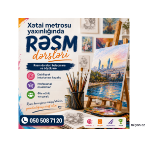 Xətai metrosu yaxınlığında rəsm dərsləri