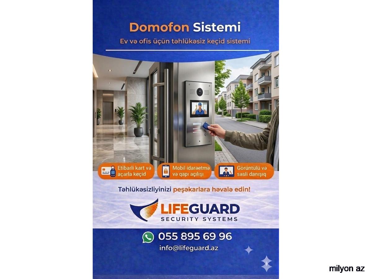 İntercom sisteminin qurasdirilmasi (bina domofonları) –055 895 69 96