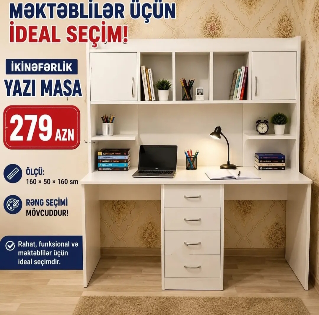 2nəfərlik yazı masası